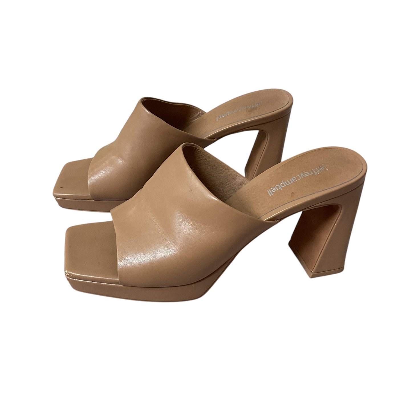 Shoes Heels Block By Jeffery Campbell In Tan, Size: 9