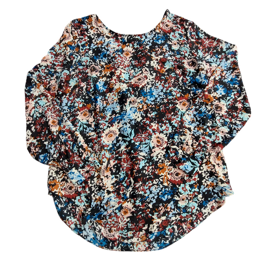 Top Long Sleeve By Rose And Olive In Floral, Size: L