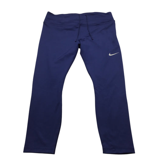 Athletic Leggings By Nike Apparel In Blue, Size: Xl