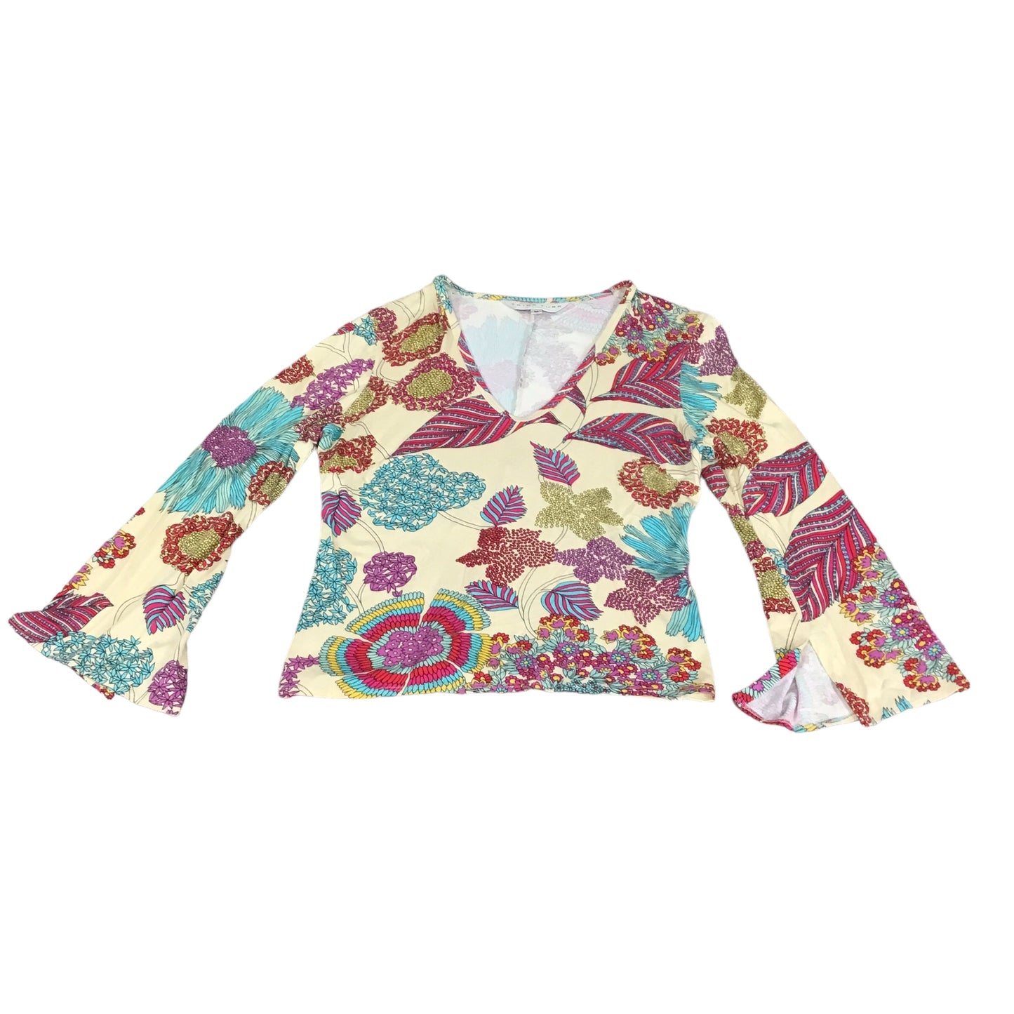 Top Long Sleeve By Trina Turk In Multi-colored, Size: M