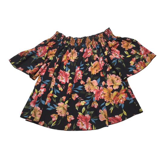 Floral Print Top Short Sleeve Clothes Mentor, Size 2x