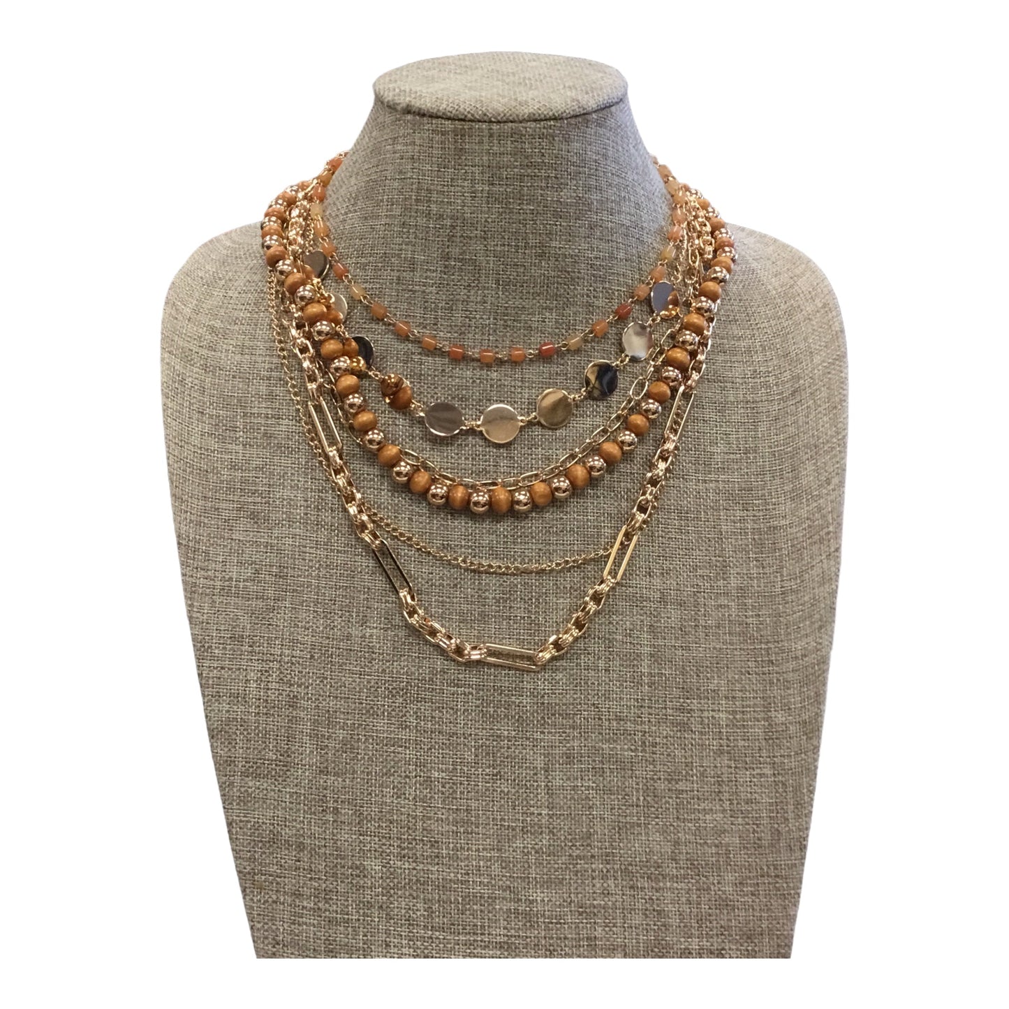 Necklace Layered Clothes Mentor