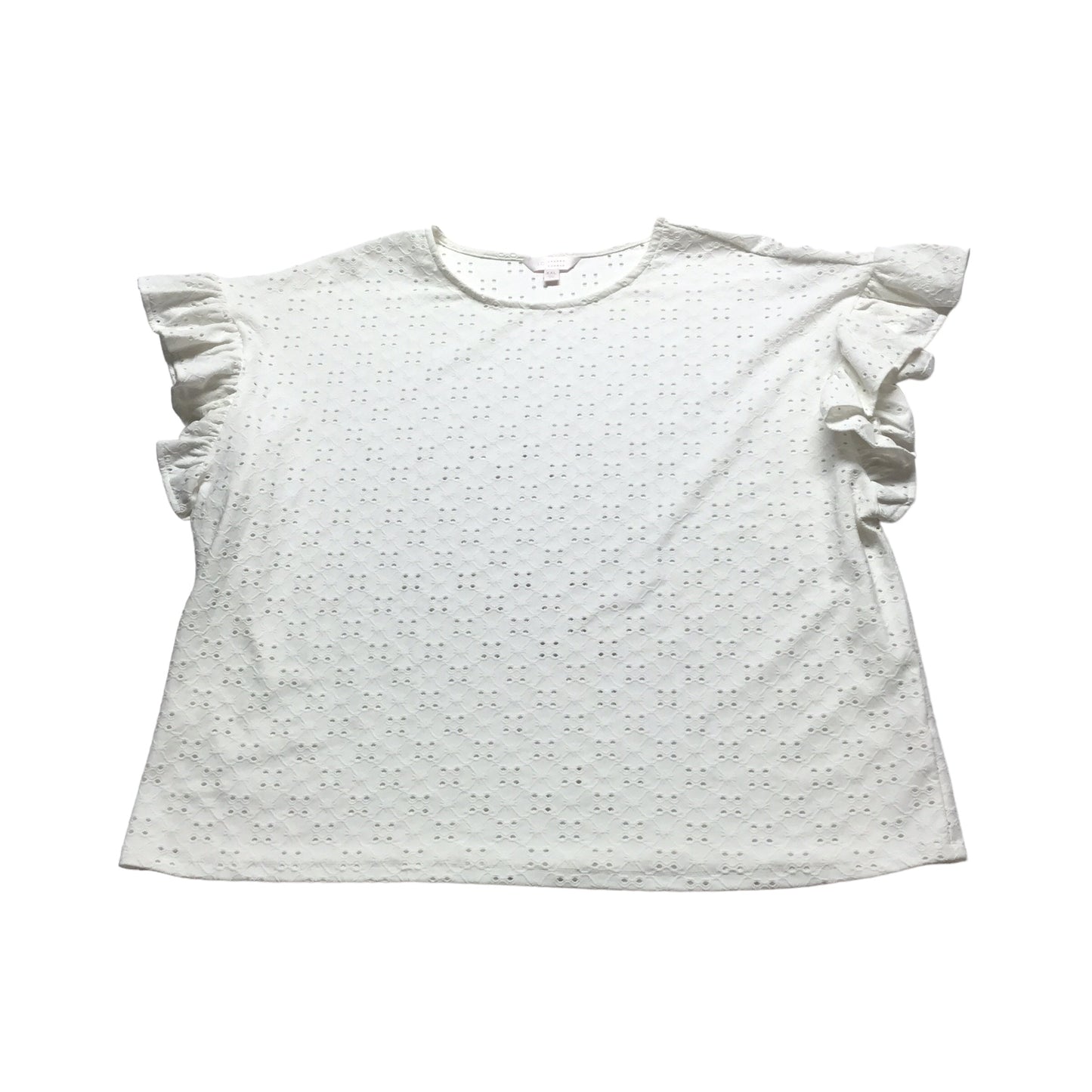 White Top Short Sleeve Lc Lauren Conrad, Size Xxl
