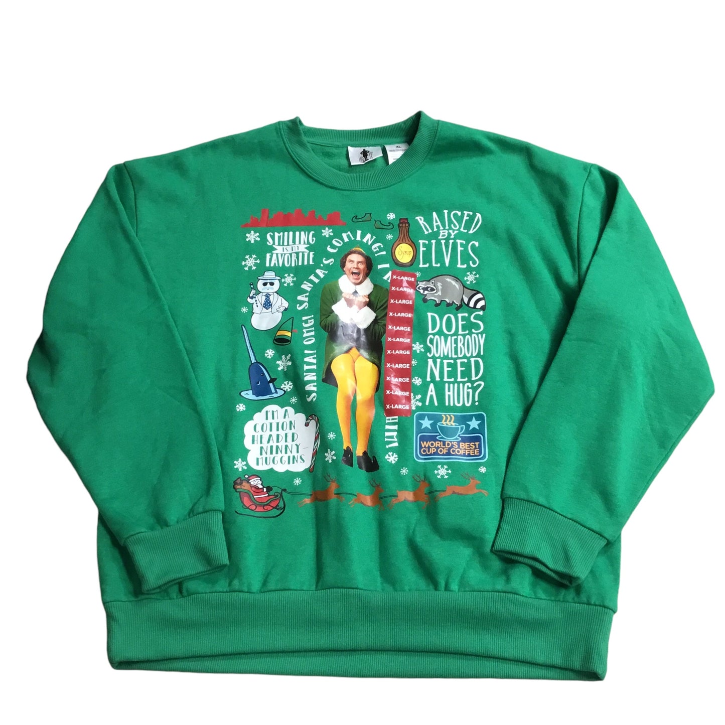 Sweatshirt Crewneck By Clothes Mentor In Green, Size: Xl