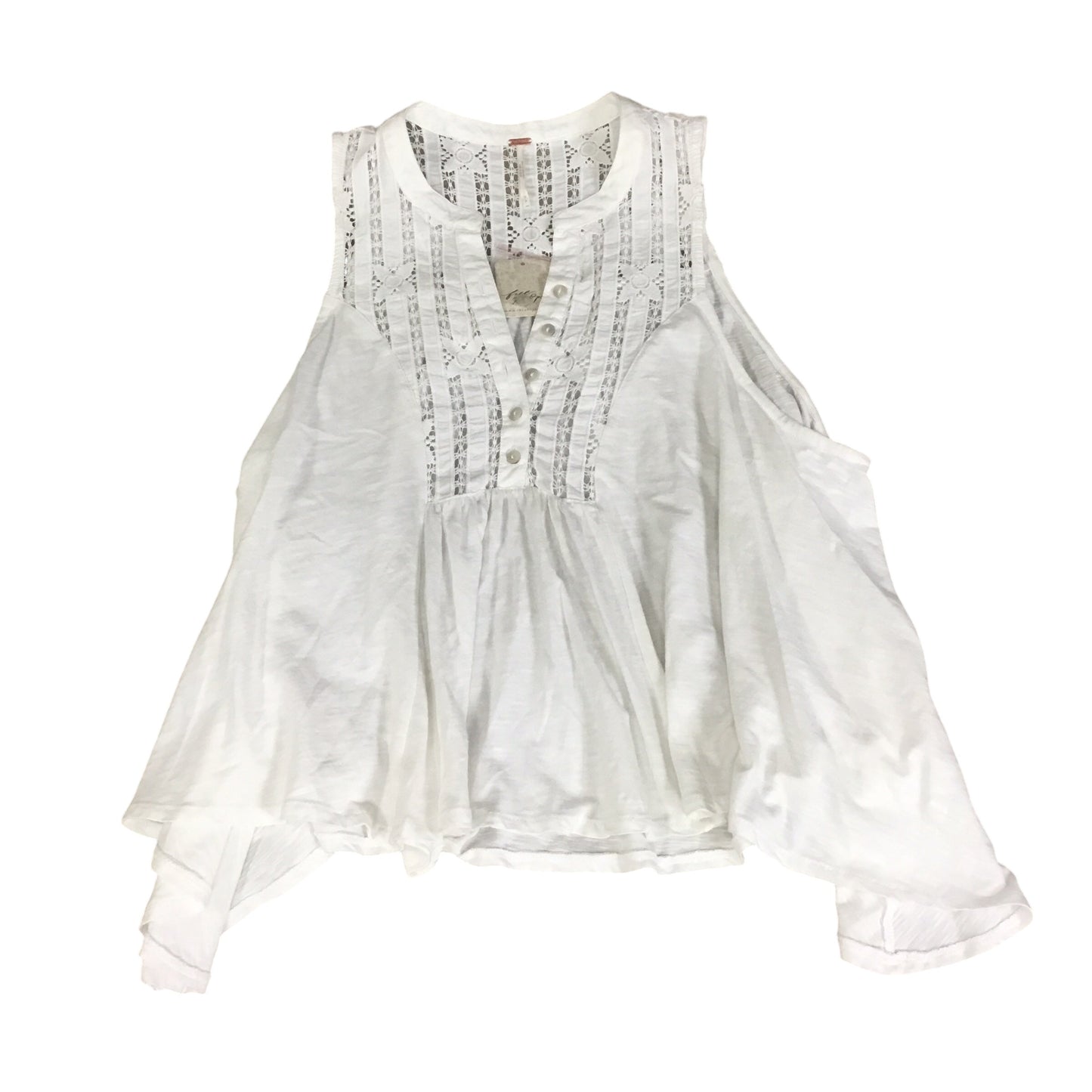 Top Sleeveless By Free People In White, Size: S