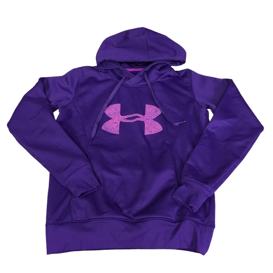 Athletic Sweatshirt Hoodie By Under Armour In Purple, Size: M