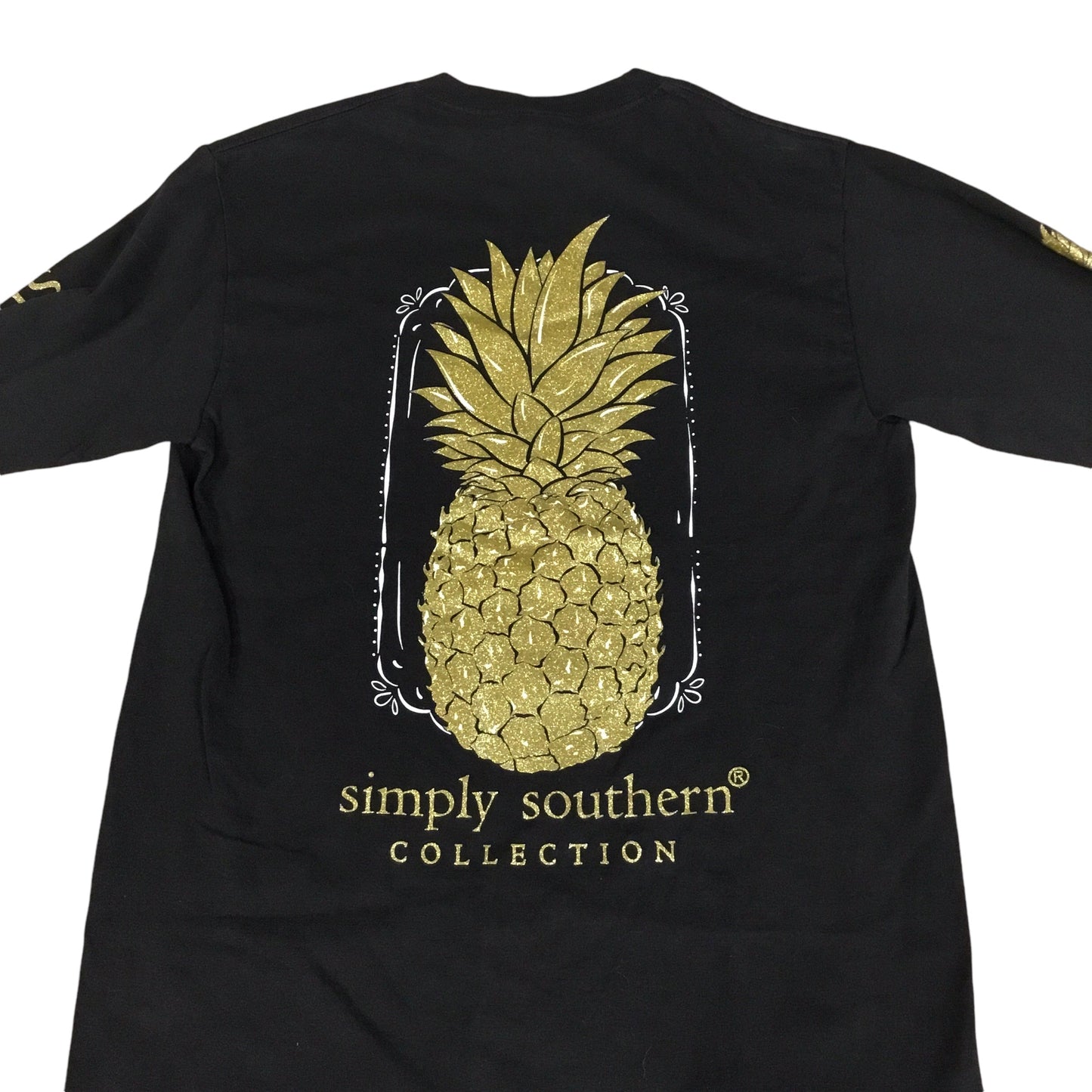 Top Long Sleeve By Simply Southern In Black, Size: S