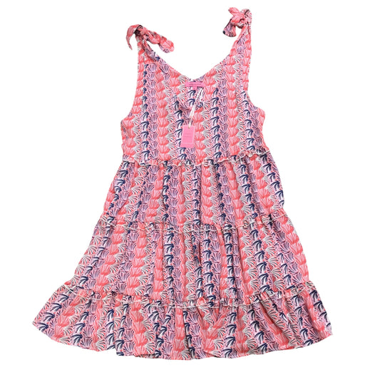 Dress Casual Midi By Simply Southern In Blue & Pink, Size: L