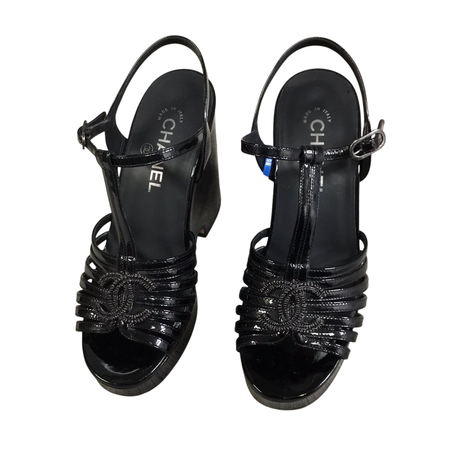 Shoes Luxury Designer By Chanel In Black, Size: 7.5