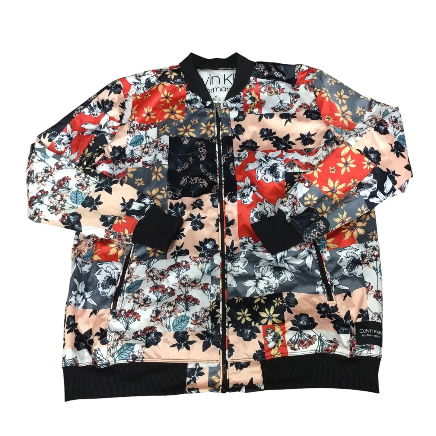 Jacket Other By Calvin Klein Performance In Floral Print, Size: M