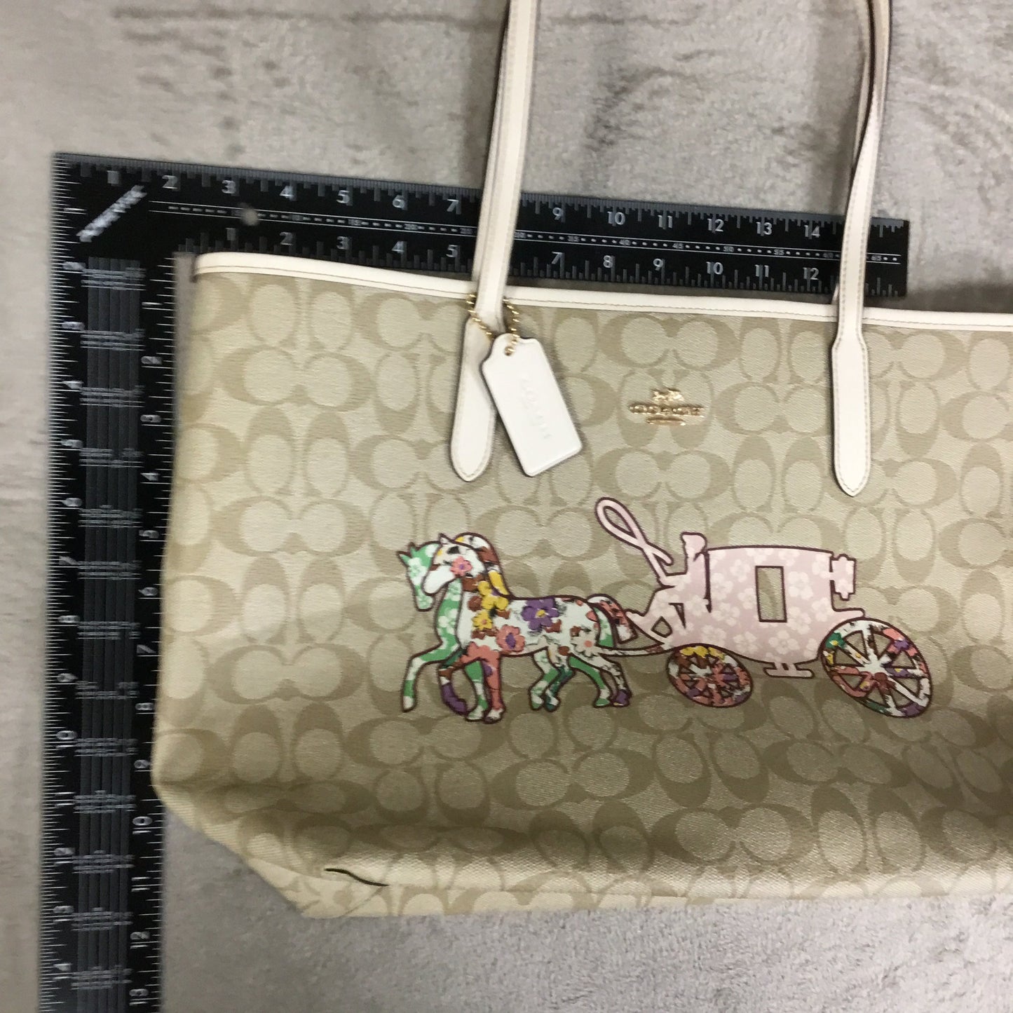 Handbag Designer By Coach, Size: Large