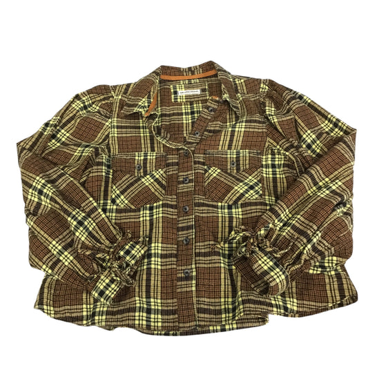 Top Long Sleeve By We The Free In Plaid Pattern, Size: S