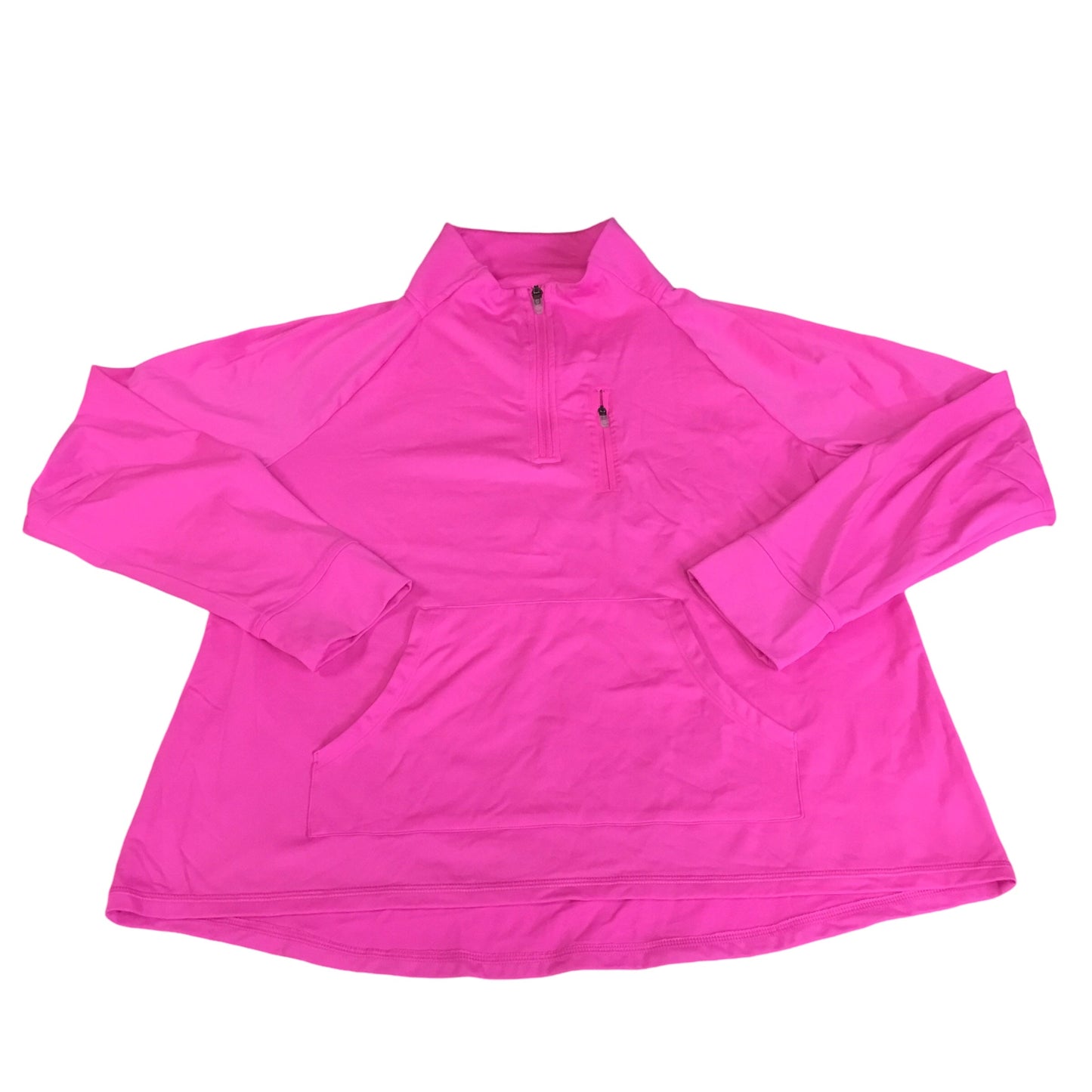 Athletic Top Long Sleeve Collar By Talbots In Pink, Size: Xlp