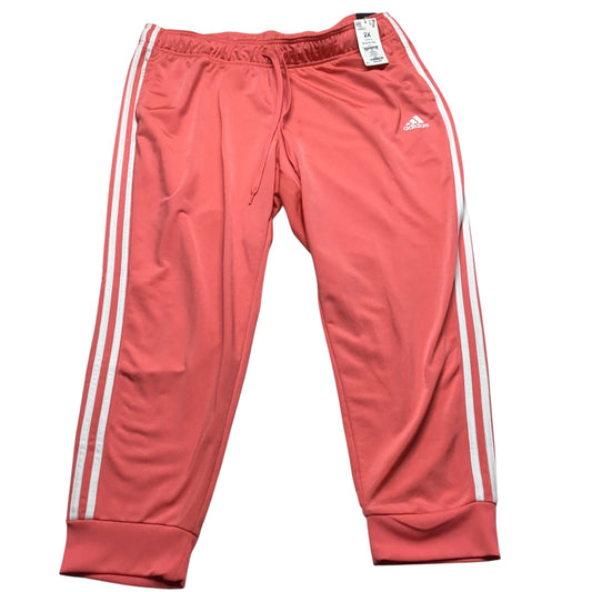 Athletic Pants By Adidas In Coral, Size: 2x