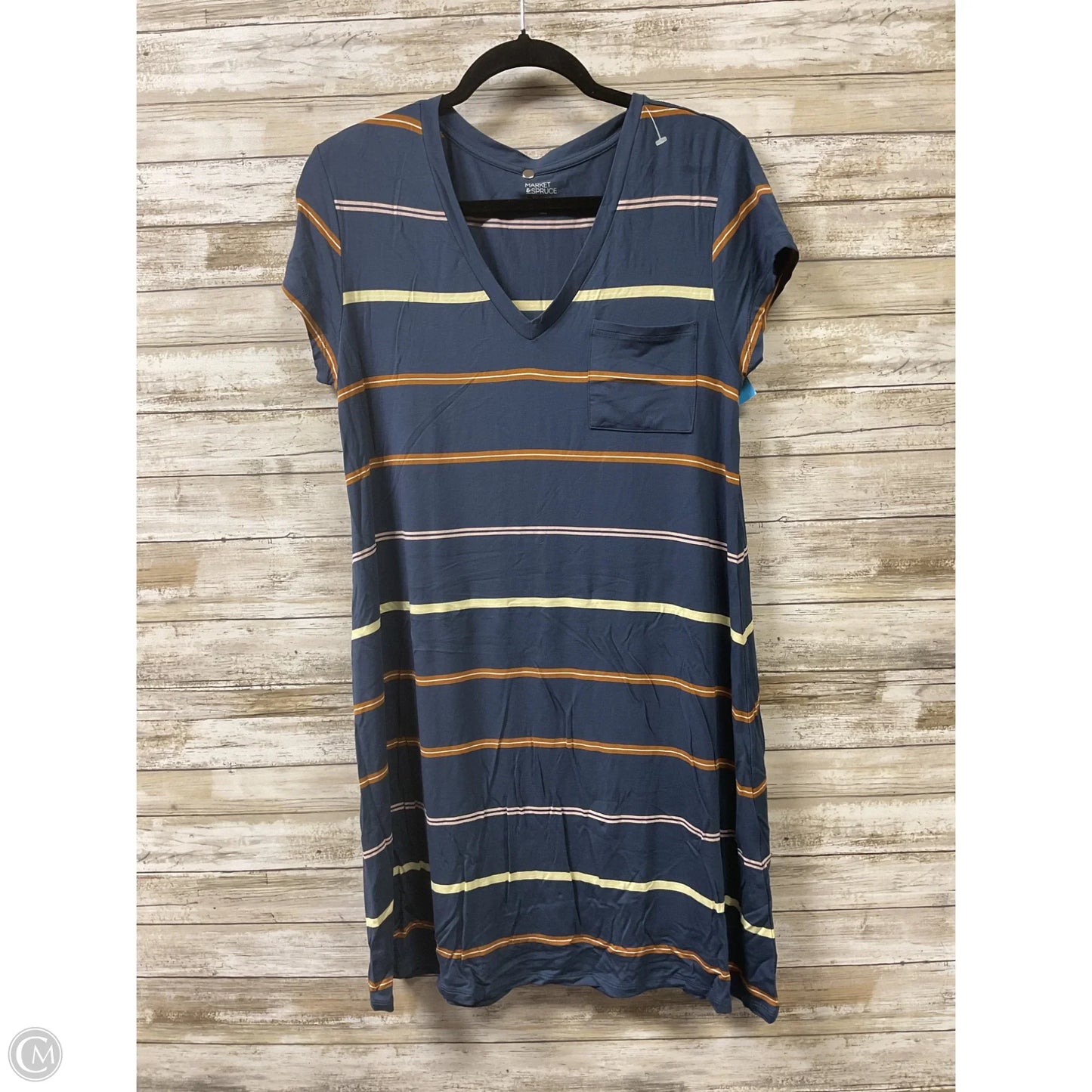 Dress Casual Short By Market & Spruce In Blue, Size: L