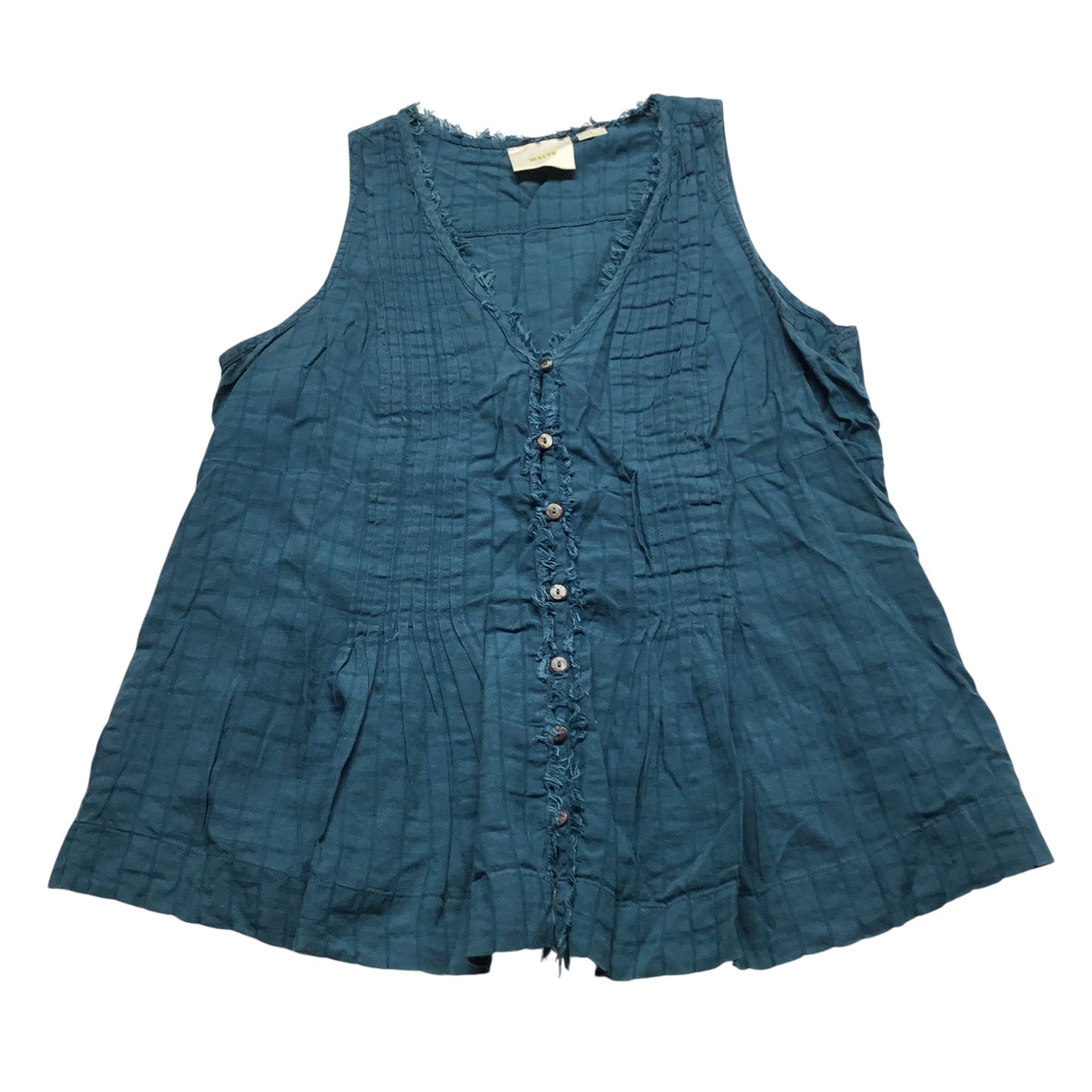 Top Sleeveless By Maeve In Teal, Size: M