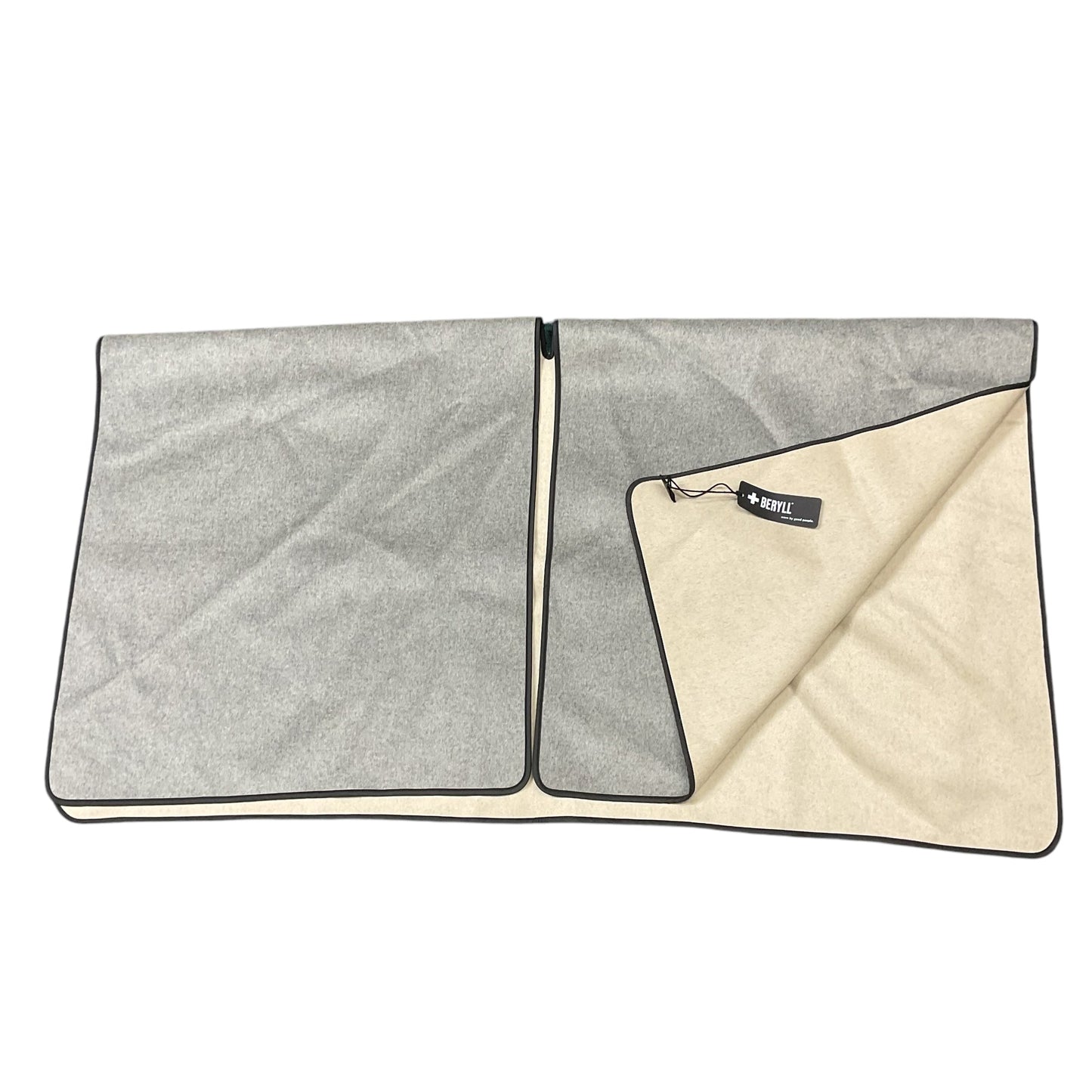 Shawl By Cmc In Grey & Tan, Size: Osfm