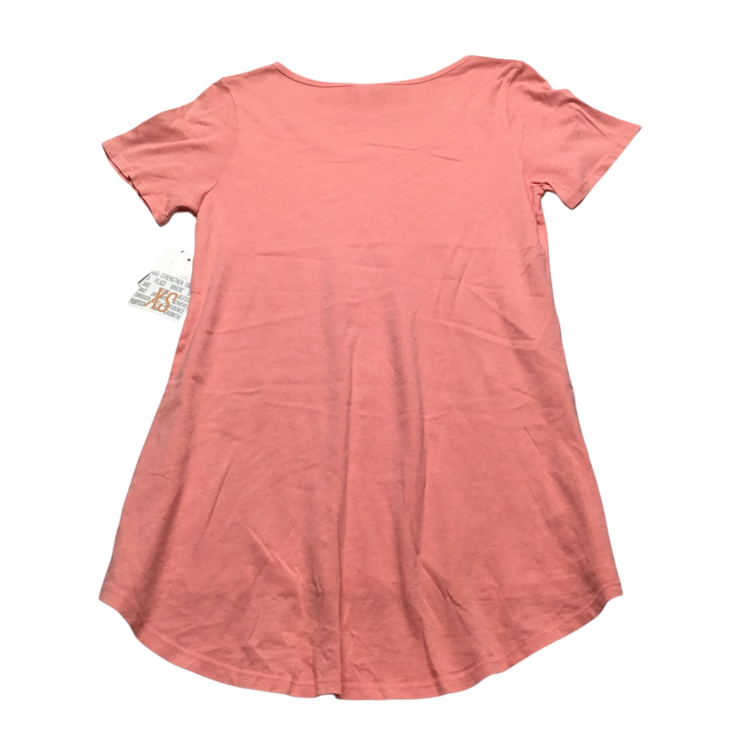 Tunic Short Sleeve By Lularoe In Peach, Size: Xs