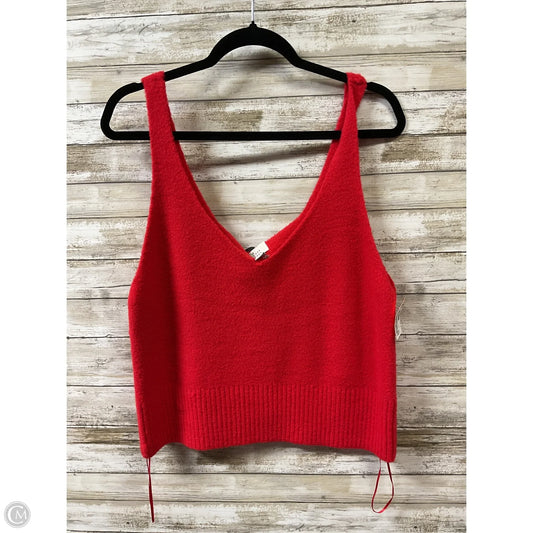 Top Sleeveless By A New Day In Red, Size: Xxl