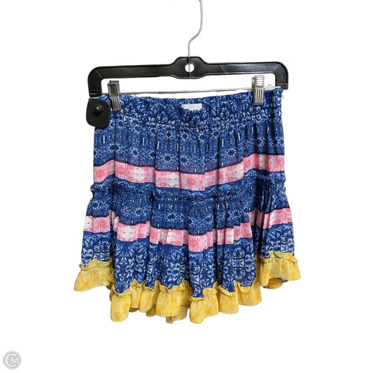 Skirt Designer By Misa In Blue & White, Size: S