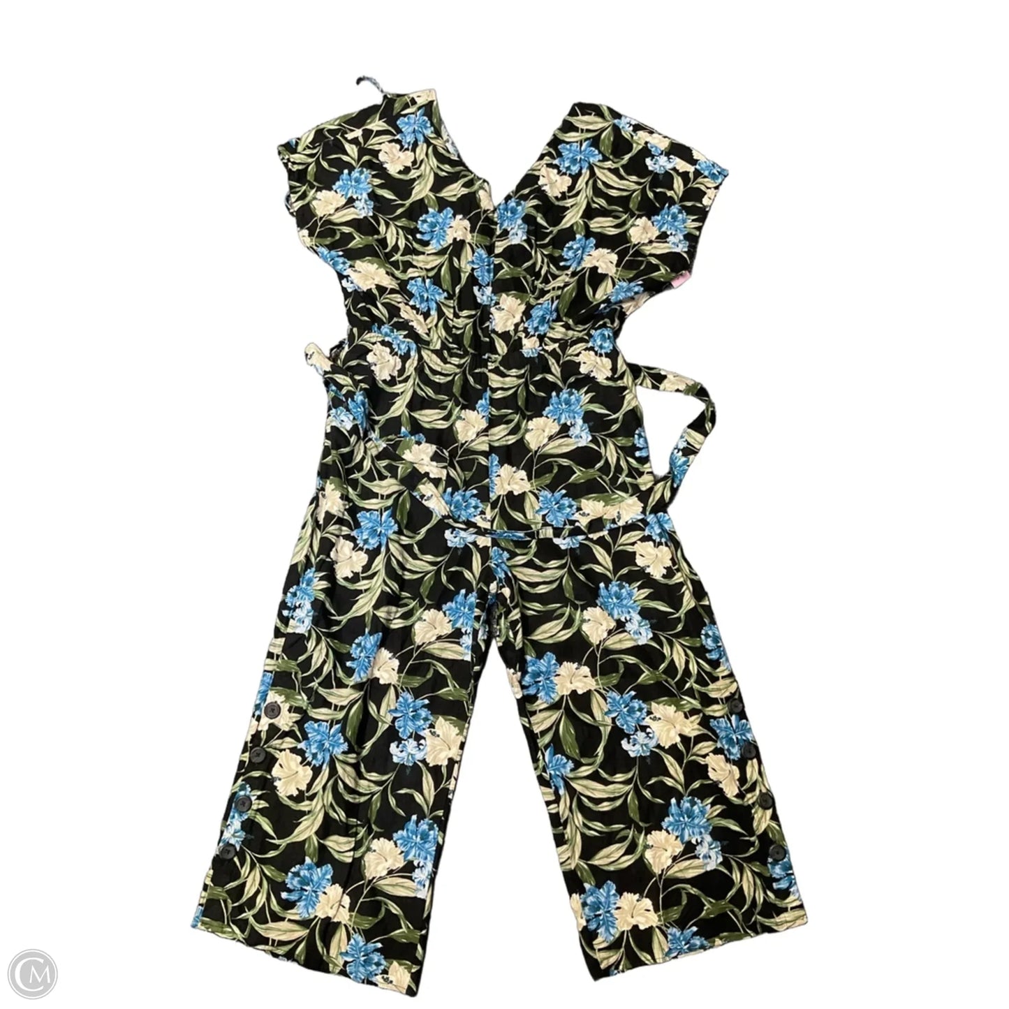 Jumpsuit By Kensie In Floral Print, Size: L