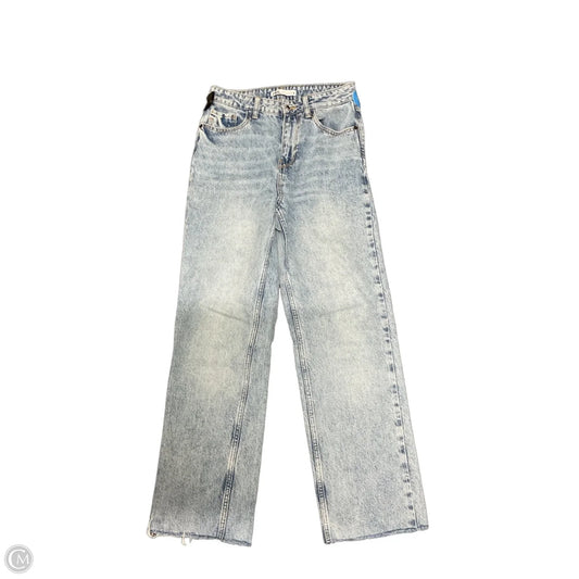 Jeans Straight By Zara In Blue Denim, Size: 4
