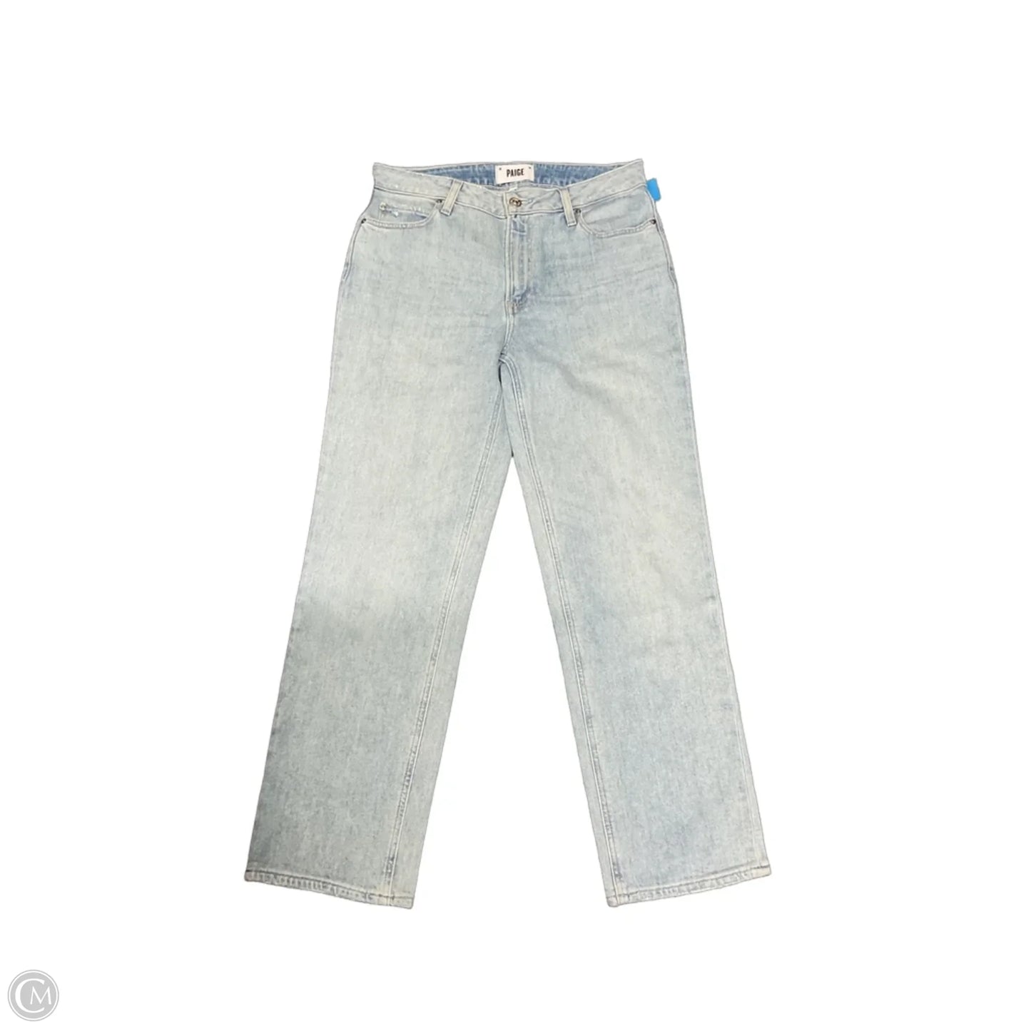 Jeans Straight By Paige In Blue Denim, Size: 4