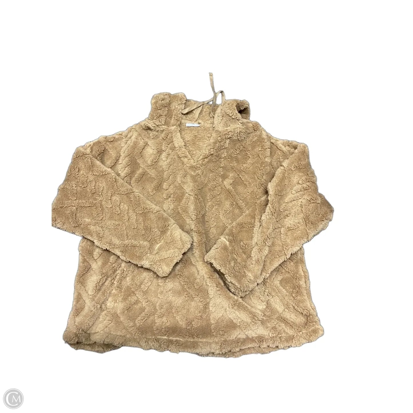 Sweatshirt Hoodie By Clothes Mentor In Brown, Size: L