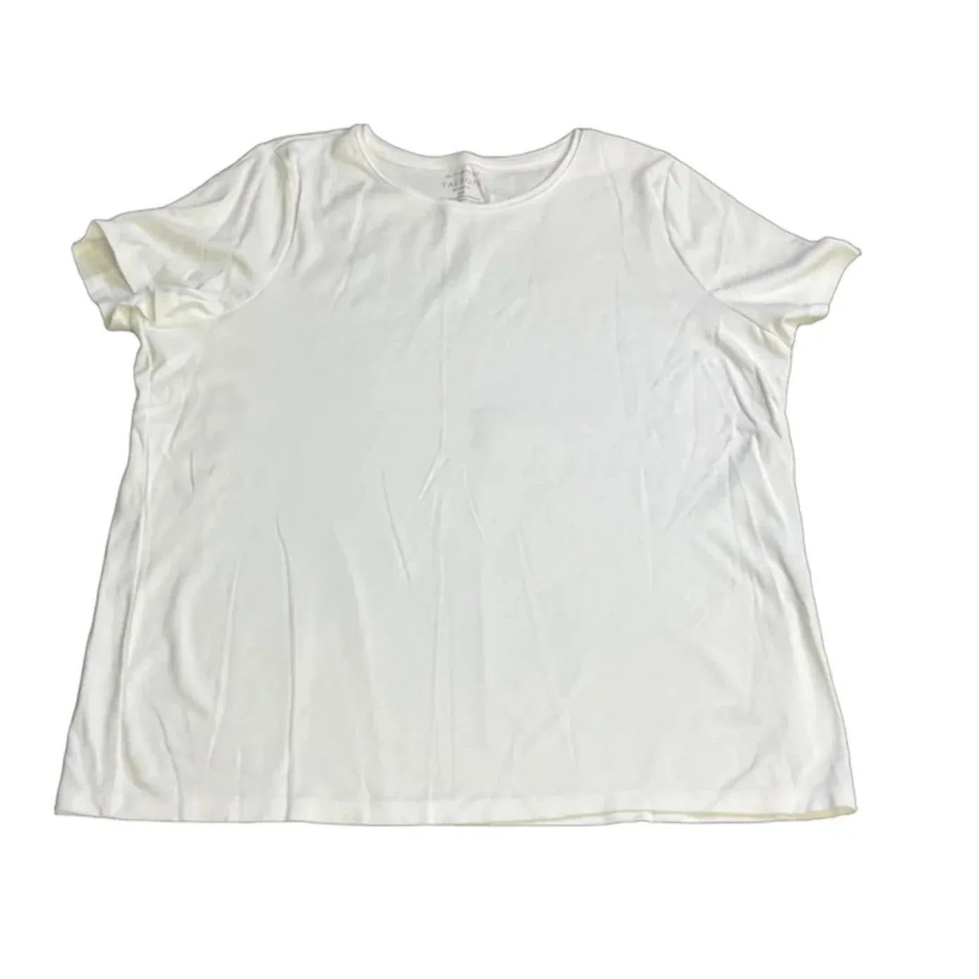Top Short Sleeve Basic By Talbots In White, Size: 2x