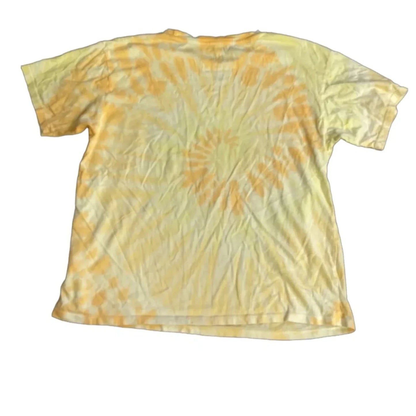 Top Short Sleeve Basic By Puravida In Orange & Yellow, Size: M
