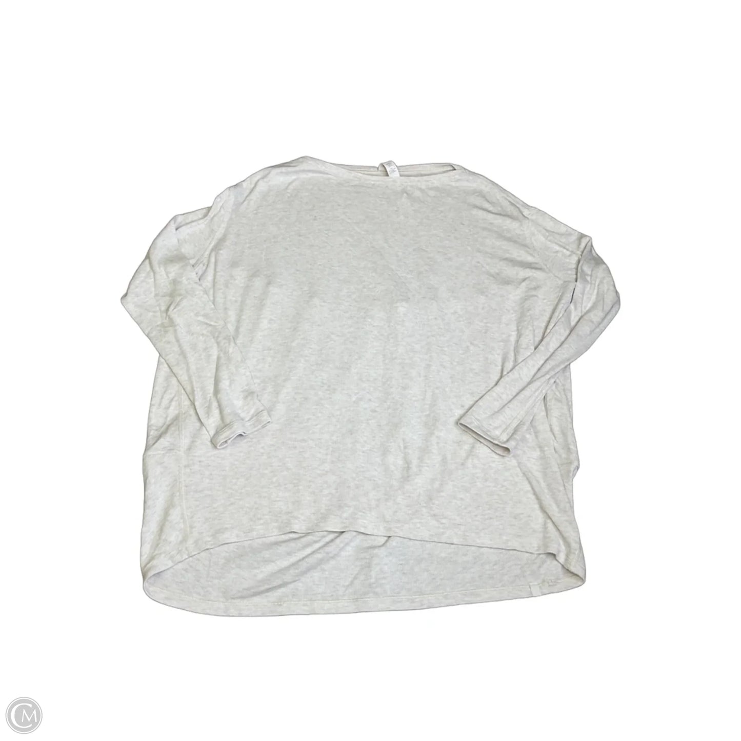 Athletic Top Long Sleeve Crewneck By Lululemon In Beige, Size: 6
