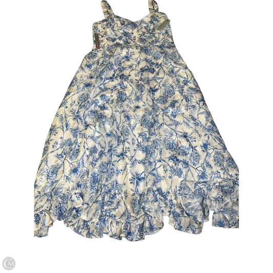 Dress Party Long By Hutch In Blue & White, Size: Mp