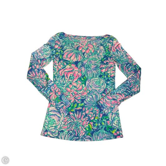 Top Long Sleeve Designer By Lilly Pulitzer In Floral Print, Size: Xxs