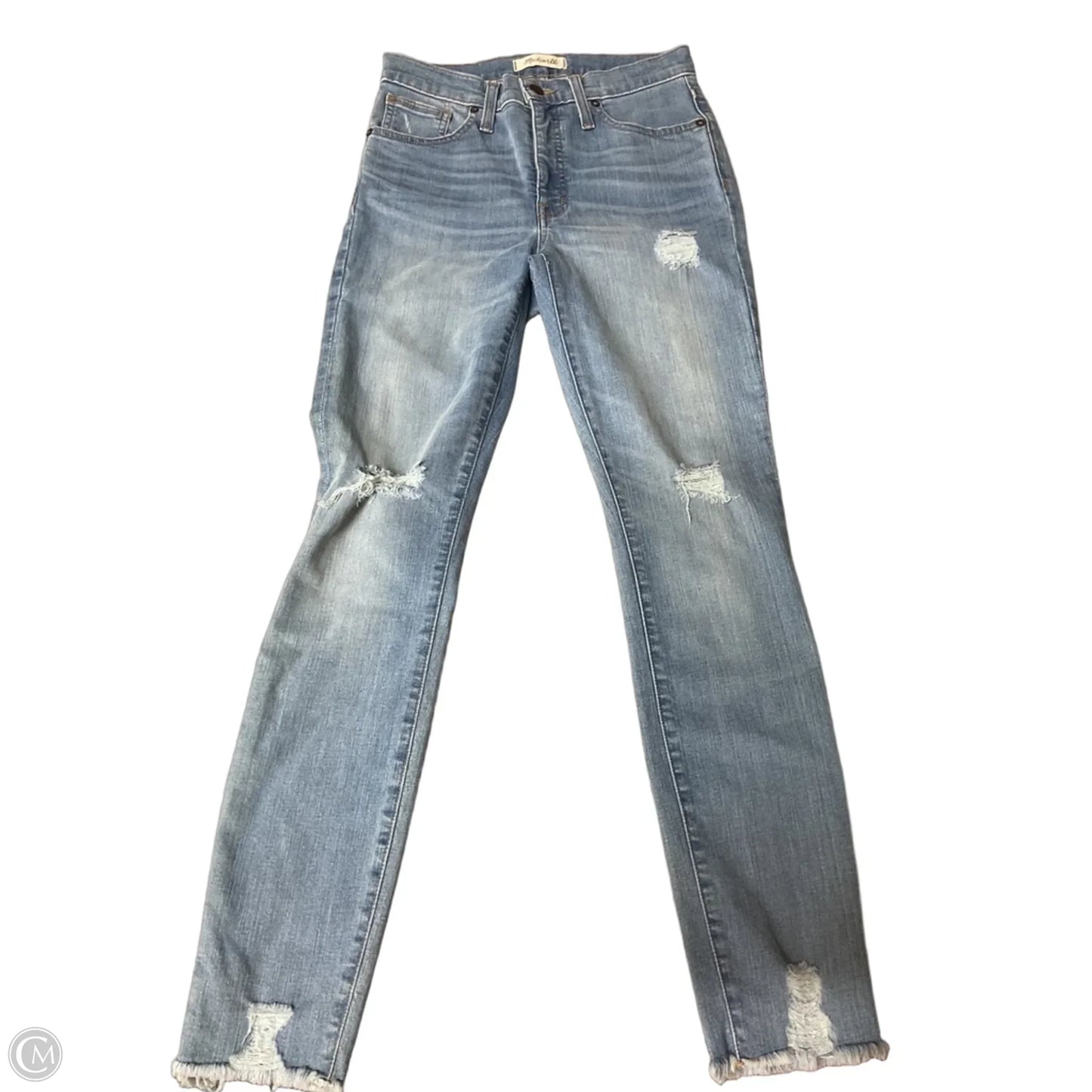 Jeans Skinny By Madewell In Blue Denim, Size: 4