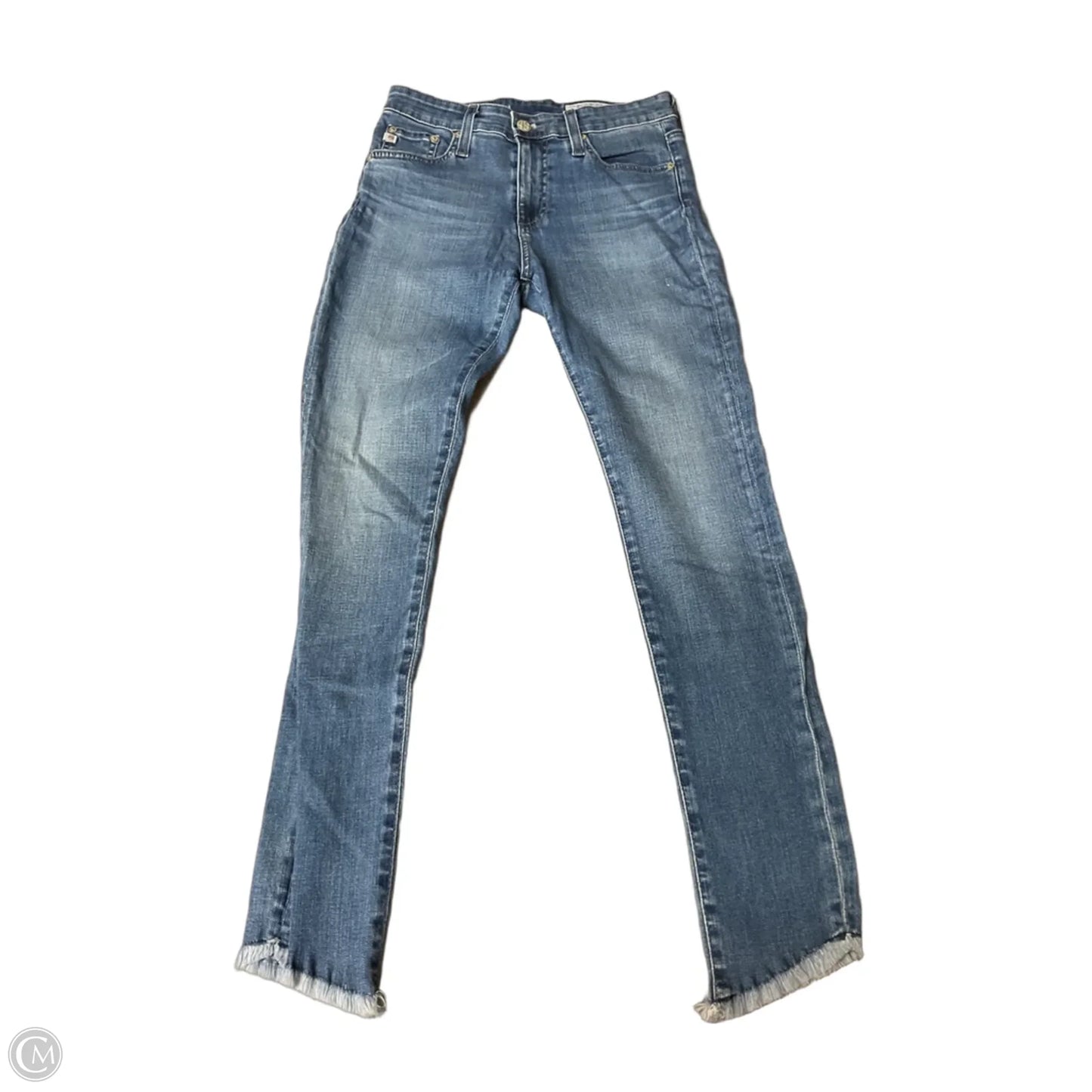 Jeans Skinny By Adriano Goldschmied In Blue Denim, Size: 4
