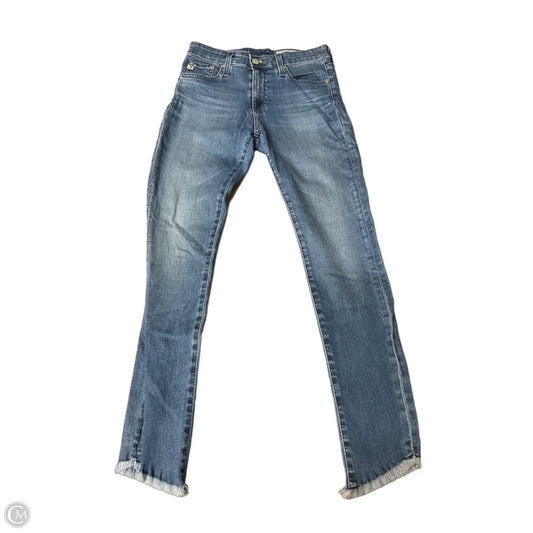 Jeans Skinny By Adriano Goldschmied In Blue Denim, Size: 4