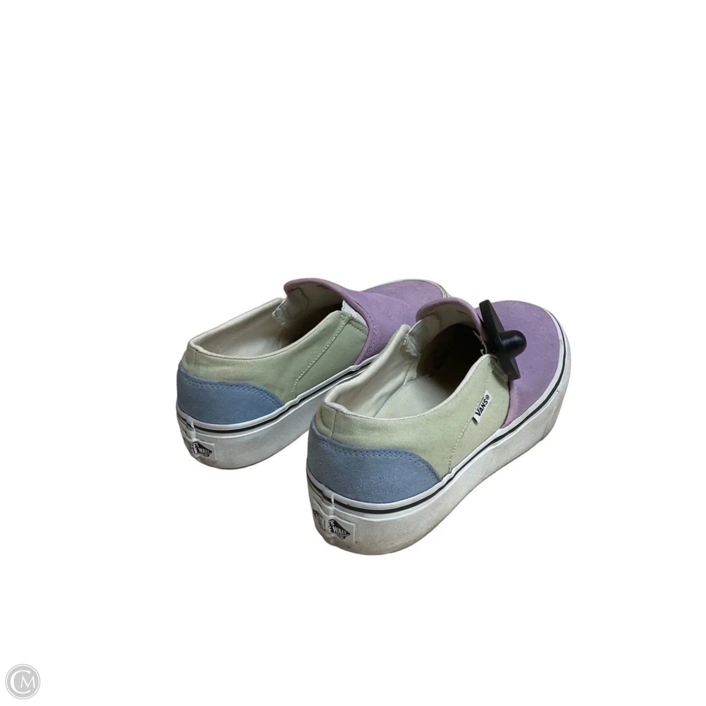 Shoes Sneakers By Vans In Green & Purple, Size: 8.5