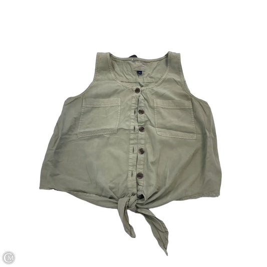 Top Sleeveless By Universal Thread In Green, Size: M