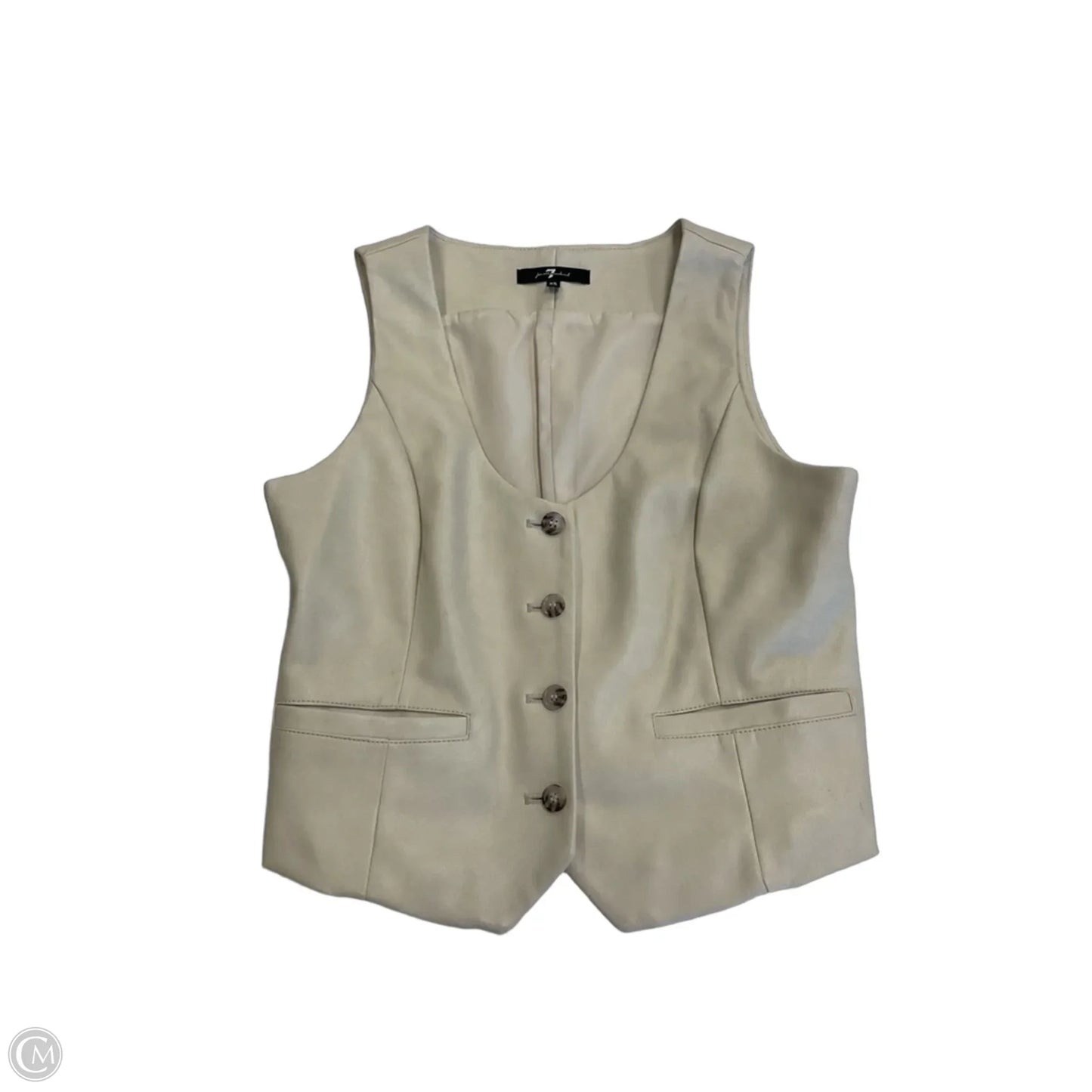 Vest Other By 7 For All Mankind In Tan, Size: Xs