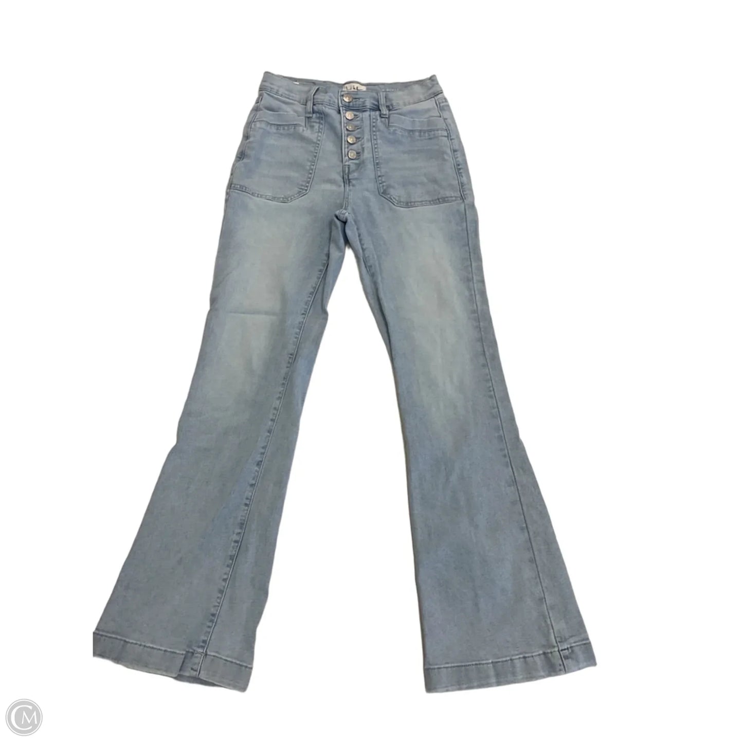Jeans Flared By Nicole By Nicole Miller In Blue Denim, Size: 2