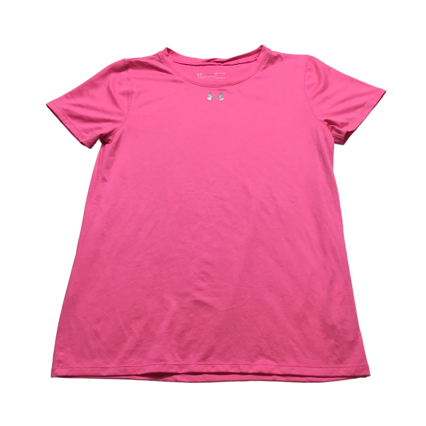 Pink Athletic Top Short Sleeve Under Armour, Size S
