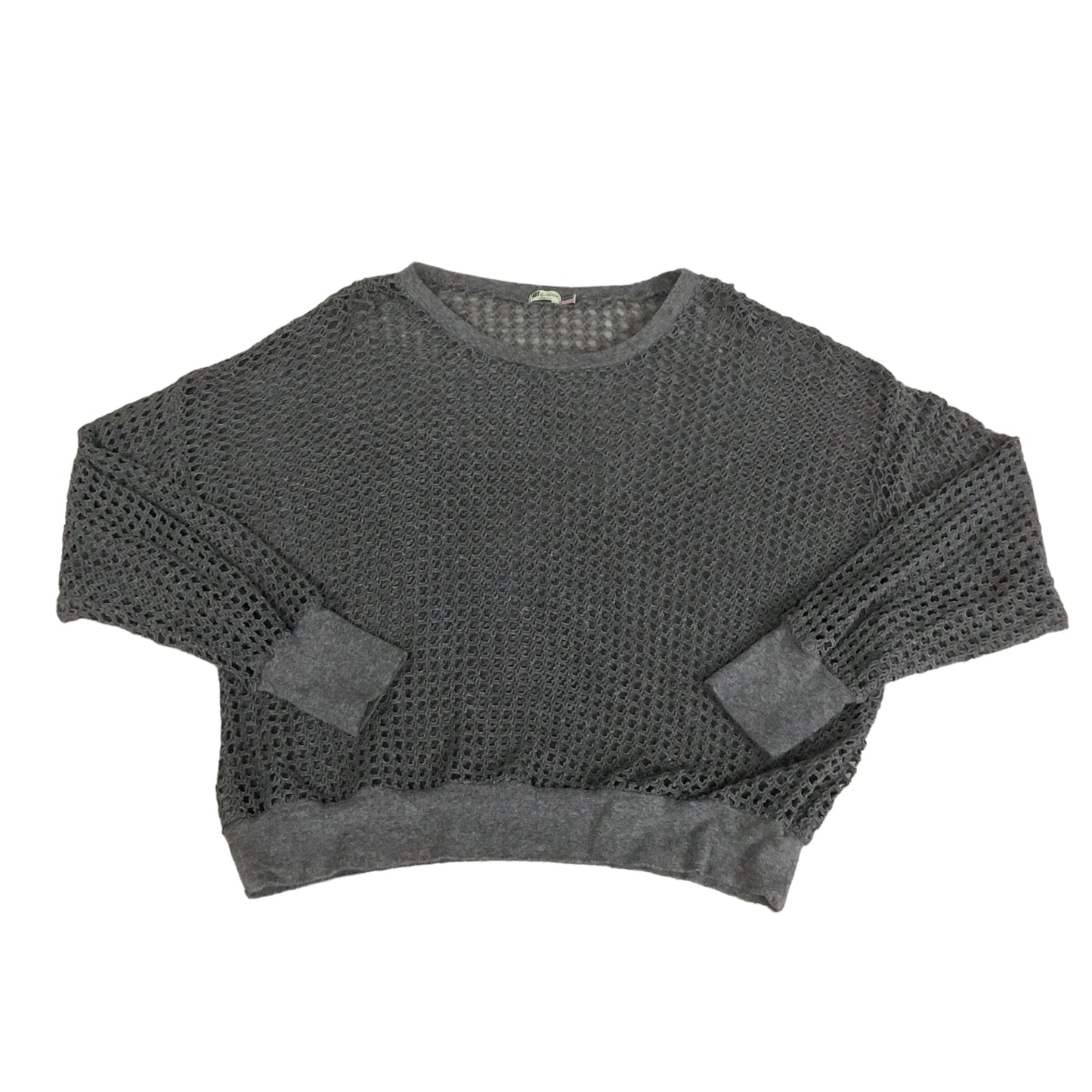 Top Long Sleeve By Kut In Grey, Size: M