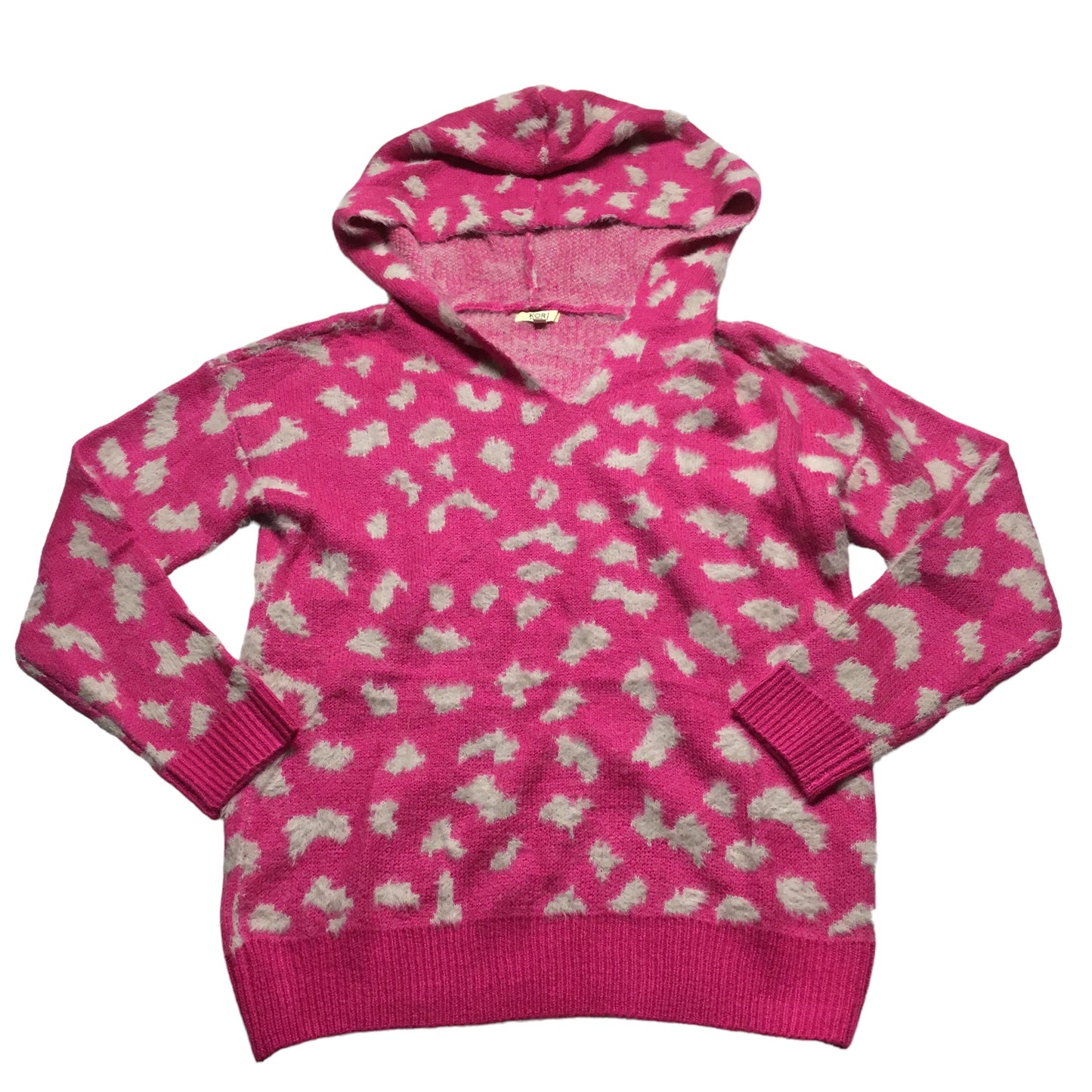 Hot Pink Sweatshirt Hoodie Kori America, Size S
