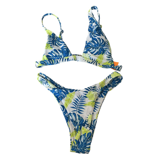 Swimsuit 2pc By Shein In Blue & Green, Size: S