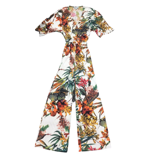 Tropical Print Jumpsuit Veronica M, Size Xs