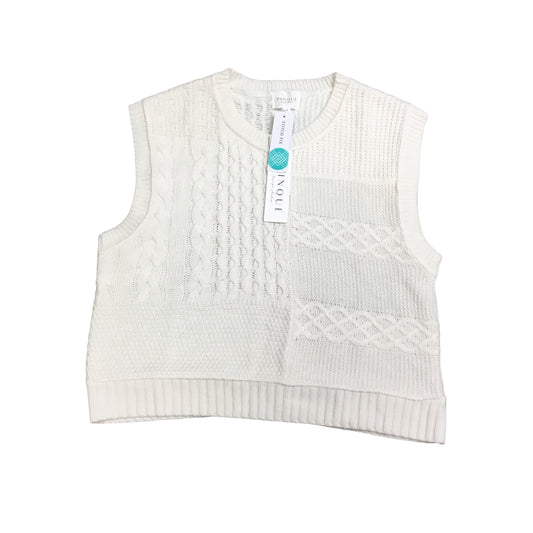 White Vest Sweater Cmc, Size L