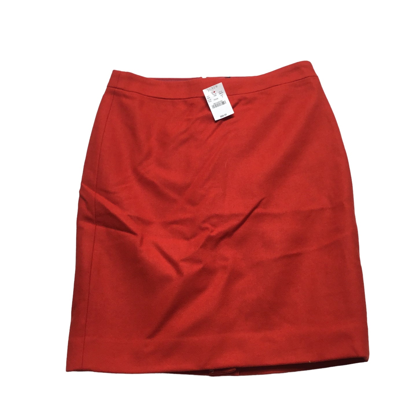 Red Skirt Midi J. Crew, Size 6