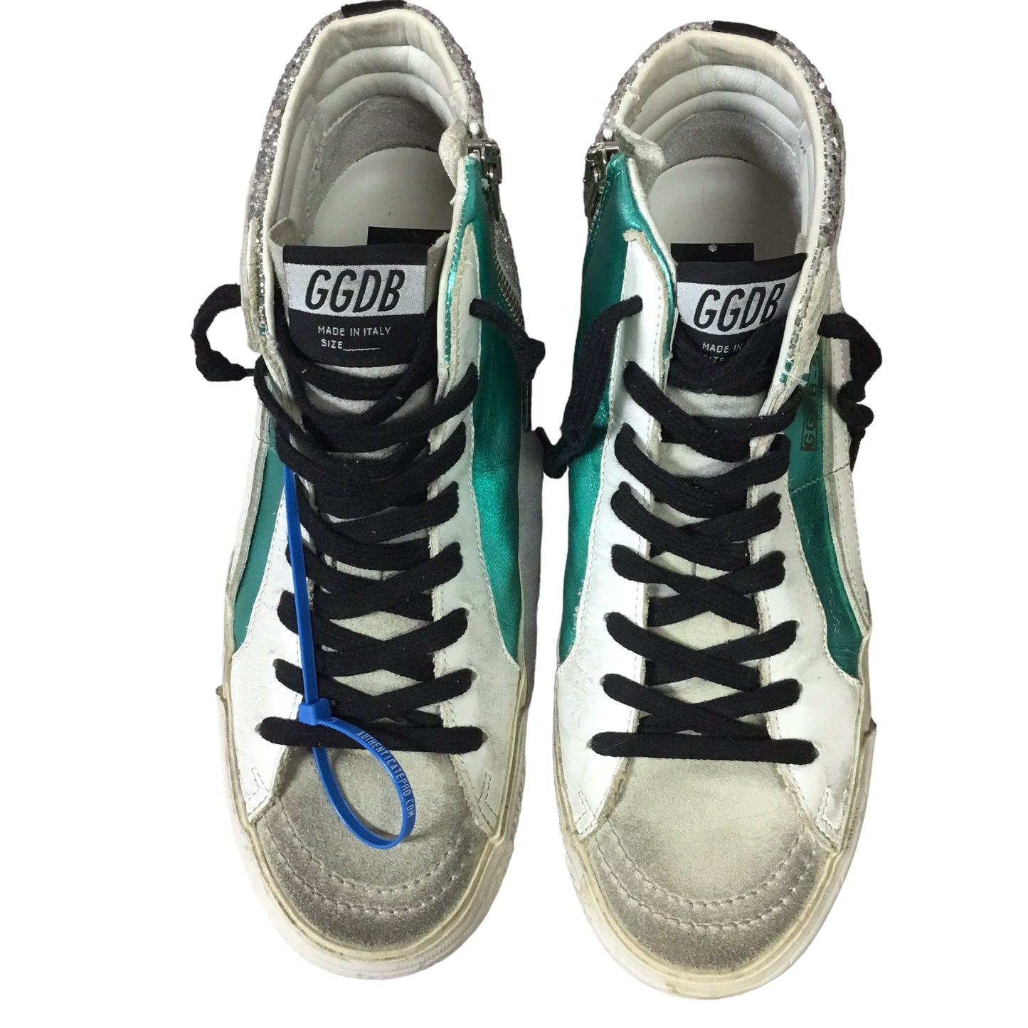 Blue & Cream Shoes Sneakers Golden Goose, Size 38