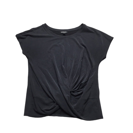 Top Short Sleeve By Express In Black, Size: S