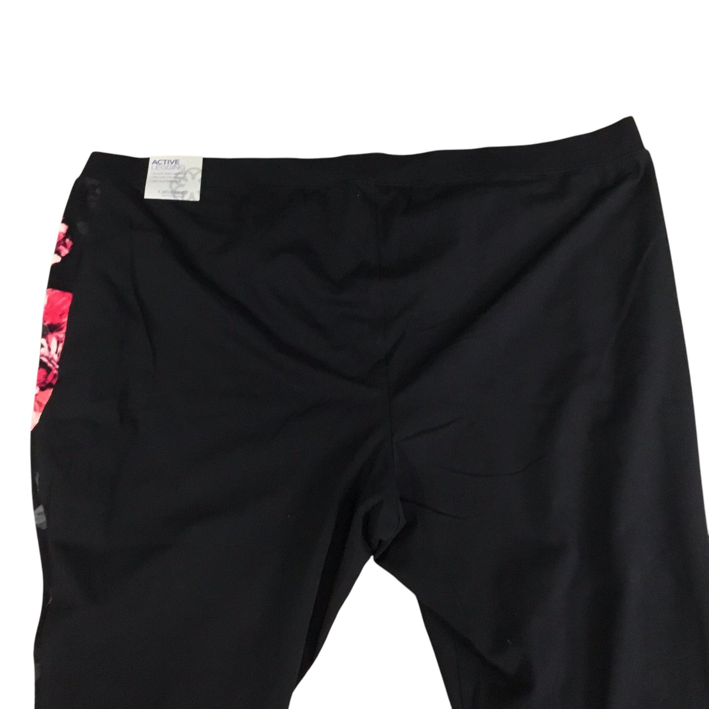 Athletic Leggings By Catherines In Black & Red, Size: 4x